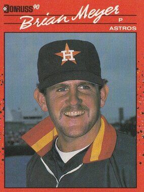 Brian Meyer - Donruss 90 Baseball Card